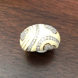 Lia Sophia CZ & Enamel Ring 8.5